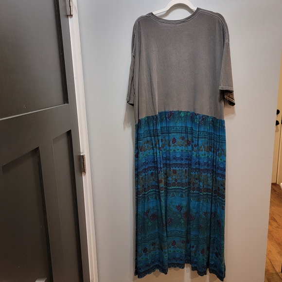 Upcycled Urban Outfitters Nirvana Graphic Tee Maxi Dress Size 2X/3XL - Picture 8 of 8